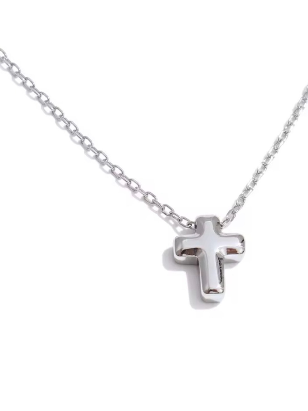 Waterproof Stainless Steel Cross Necklace Tiny Cross